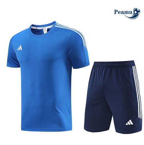 Comperare Kit Maglia Formazione Calcio Adidas + Pantaloni Blu 2023-2024