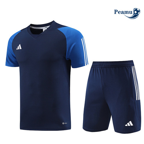 Creare Kit Maglia Formazione Calcio Adidas + Pantaloni Blu 2023-2024