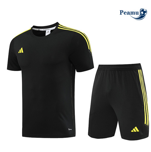 Negozio Kit Maglia Formazione Calcio Adidas + Pantaloni Nero 2023-2024