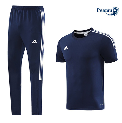 Creare Kit Maglia Formazione Calcio Adidas + Pantaloni Blu 2023-2024