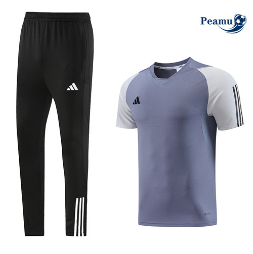 Negozio Kit Maglia Formazione Calcio Adidas + Pantaloni Grigio 2023-2024