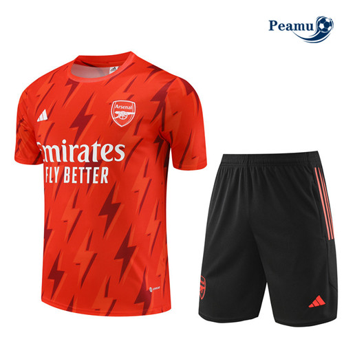 Creare Kit Maglia Formazione Calcio Arsenal Bambino + Pantaloni Arancia 2023-2024