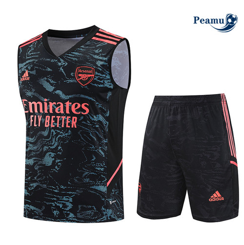 Shopping Kit Maglia Formazione Calcio Arsenal Debardeur + Pantaloni Nero 2023-2024