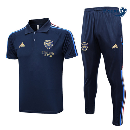 La moda Kit Maglia Formazione Calcio Arsenal Polo + Pantaloni Blu 2023-2024