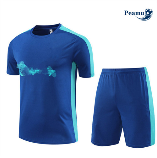 Shopping Kit Maglia Formazione Calcio Barcellona + Pantaloni Blu 2023-2024