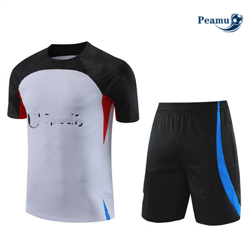 Creare Kit Maglia Formazione Calcio Barcellona + Pantaloni Grigio 2023-2024