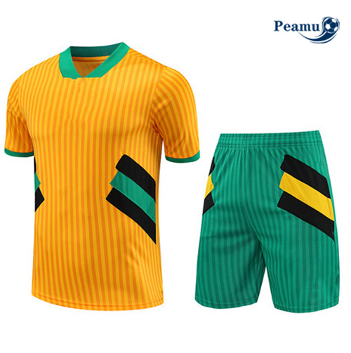 Fornire Kit Maglia Formazione Calcio Bayern Monaco + Pantaloni Giallo 2023-2024