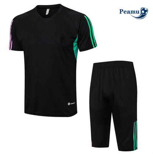 Produzione Kit Maglia Formazione Calcio Bayern Monaco + Pantaloni Nero 2023-2024