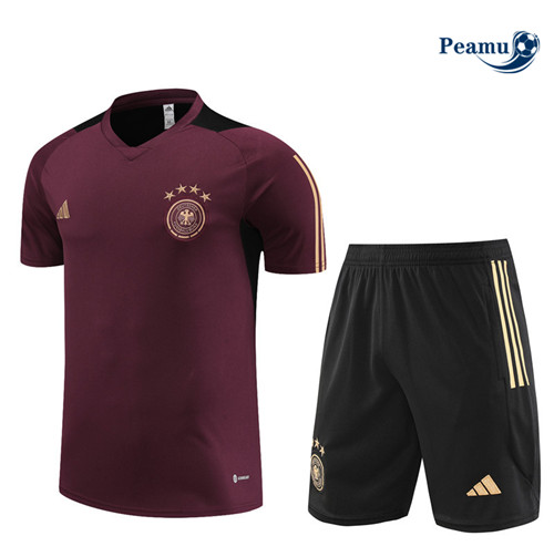 Saldi Kit Maglia Formazione Calcio Germania + Pantaloni Viola 2023-2024