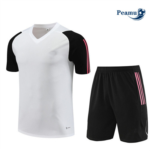 Saldi Kit Maglia Formazione Calcio Juventus + Pantaloni Bianco 2023-2024