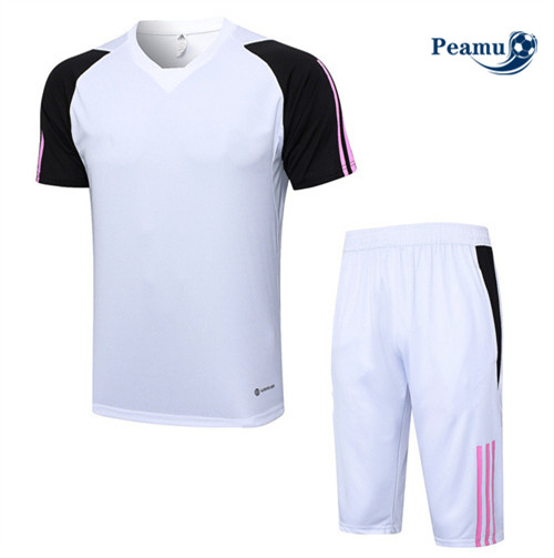 Acquista Kit Maglia Formazione Calcio Juventus + Pantaloni Bianco 2023-2024