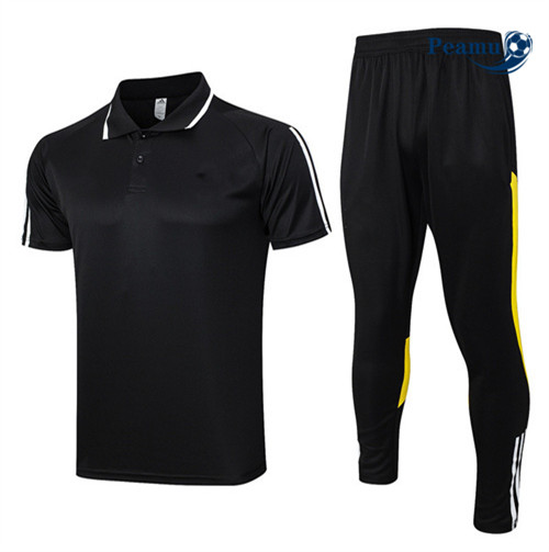 Collezione Kit Maglia Formazione Calcio Juventus + Pantaloni Nero 2023-2024