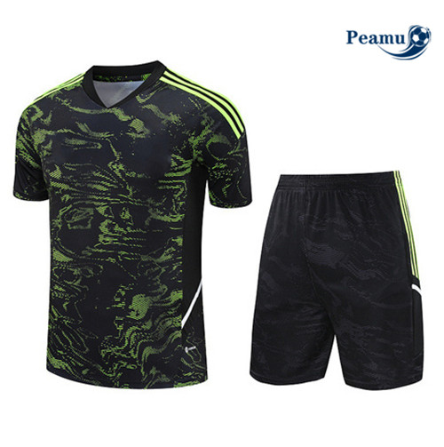 Grossista Kit Maglia Formazione Calcio Manchester United + Pantaloni Verde 2023-2024
