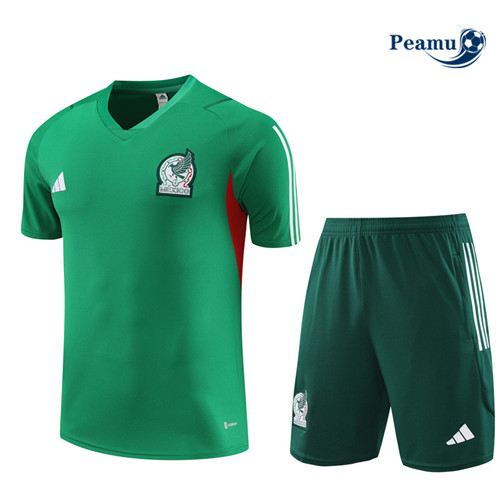 La moda Kit Maglia Formazione Calcio Messico + Pantaloni Verde 2023-2024