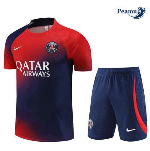 Acquista Kit Maglia Formazione Calcio PSG Bambino + Pantaloni Blu 2023-2024