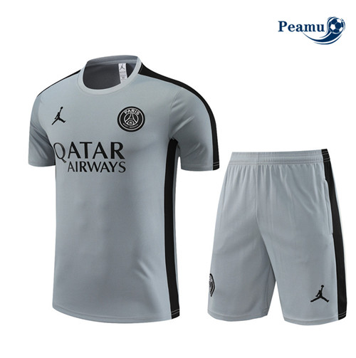 Acquistare Kit Maglia Formazione Calcio PSG Bambino + Pantaloni Grigio 2023-2024
