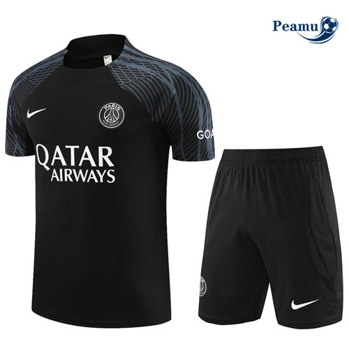 Comperare Kit Maglia Formazione Calcio PSG Bambino + Pantaloni Nero 2023-2024