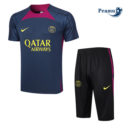 Prezzo Kit Maglia Formazione Calcio PSG + Pantaloni 3/4 + Pantaloni Blu 2023-2024