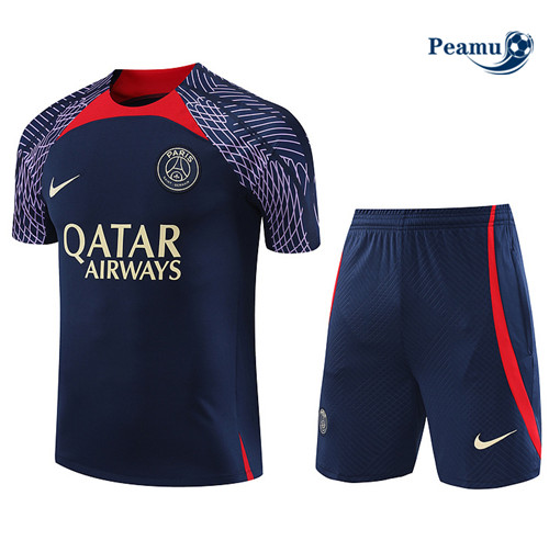 Scelta Kit Maglia Formazione Calcio PSG + Pantaloni Blu 2023-2024