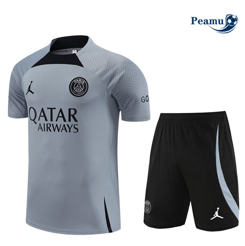 La moda Kit Maglia Formazione Calcio PSG + Pantaloni Grigio 2023-2024
