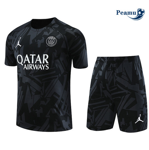 Creare Kit Maglia Formazione Calcio PSG + Pantaloni Nero 2023-2024
