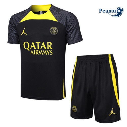 Sconto Kit Maglia Formazione Calcio PSG + Pantaloni Nero 2023-2024