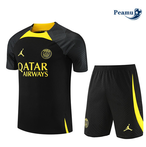 Acquistare Kit Maglia Formazione Calcio PSG + Pantaloni Nero 2023-2024