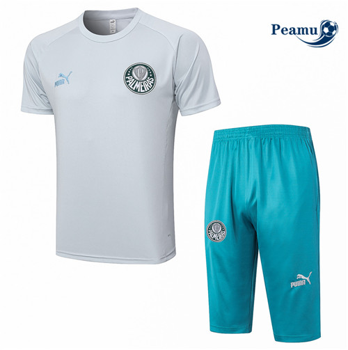 Acquistare Kit Maglia Formazione Calcio Palmeiras + Pantaloni 3/4 + Pantaloni Grigio 2023-2024