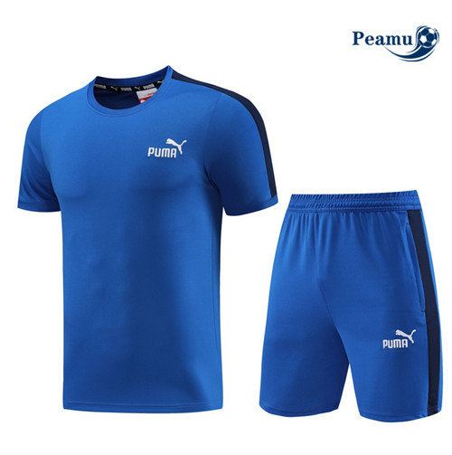 Acquista Kit Maglia Formazione Calcio Puma + Pantaloni Blu 2023-2024