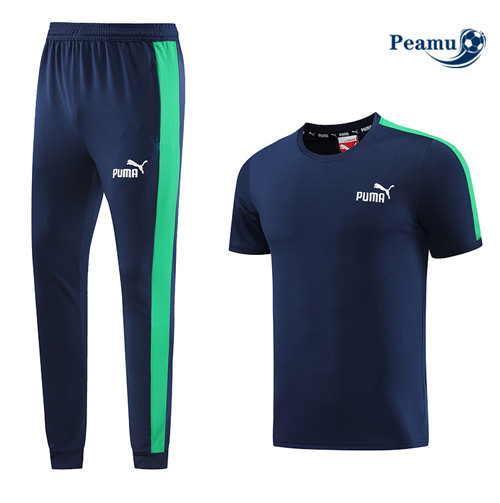 Promozionale Kit Maglia Formazione Calcio Puma + Pantaloni Blu 2023-2024