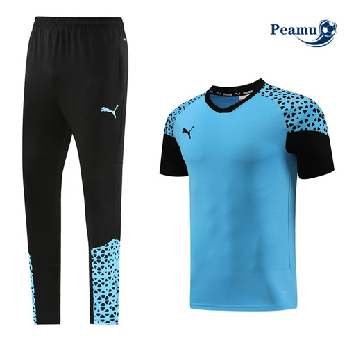 Negozio Kit Maglia Formazione Calcio Puma + Pantaloni Blu 2023-2024