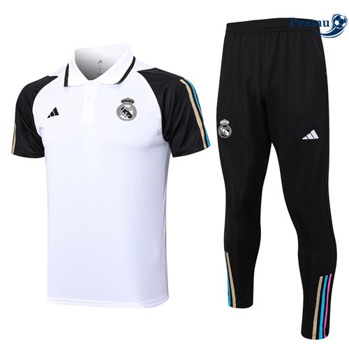 Prezzo Kit Maglia Formazione Calcio Real Madrid + Pantaloni Bianco 2023-2024