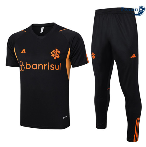 Acquista Kit Maglia Formazione Calcio SC Internacional + Pantaloni Nero 2023-2024