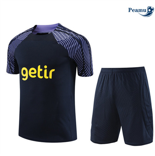 Creare Kit Maglia Formazione Calcio Tottenham Hotspur + Pantaloni Blu 2023-2024