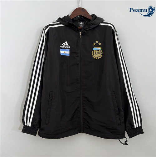 Vendere Giacca A Vento Calcio Argentina Nero 2023-2024