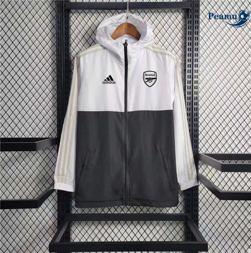 Nuove Giacca A Vento Calcio Arsenal Bianco 2023-2024