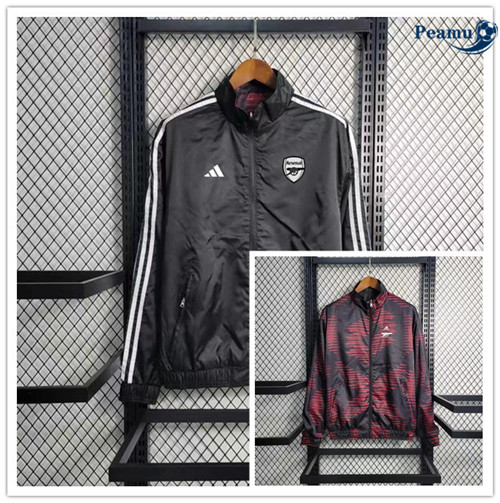 Grossista Giacca A Vento Calcio Arsenal Nero 2023-2024
