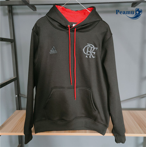 Produzione Peluche Giacca Con Cappuccio Calcio Flamengo Grigio 2023-2024