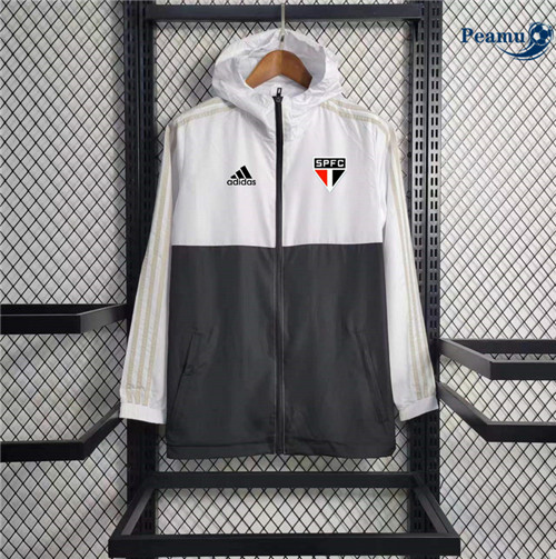 Collezione Giacca A Vento Calcio Sao Paulo Bianco 2023-2024