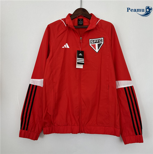 Acquista Giacca A Vento Calcio Sao Paulo Rosso 2023-2024