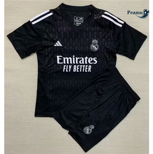 PrezzoMaglie Calcio Maglie Calcio Real Madrid Bambino Portero Nero 2023-2024