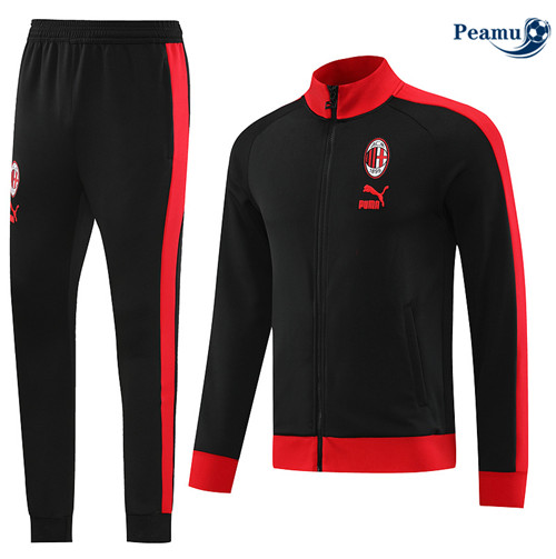 NegozioMaglie Maglie Tuta Calcio - Giacca AC Milan Nero 2023-2024