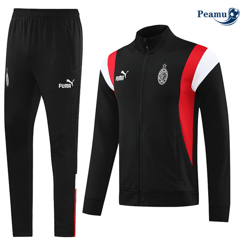 GrossistaMaglie Maglie Tuta Calcio - Giacca AC Milan Nero 2023-2024