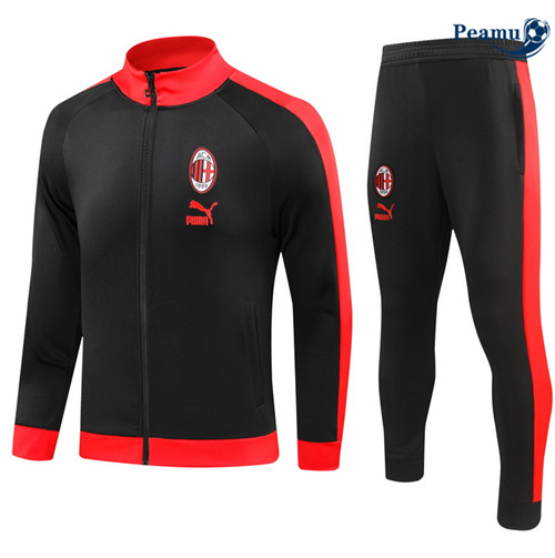 NuovoMaglie Maglie Tuta Calcio - Giacca AC Milan Nero 2023-2024