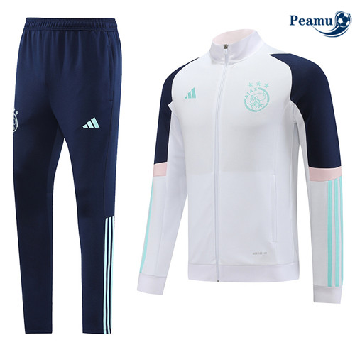 SaldiMaglie Maglie Tuta Calcio - Giacca AFC Ajax Bianco 2023-2024