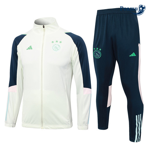 SceltaMaglie Maglie Tuta Calcio - Giacca AFC Ajax Bianco 2023-2024