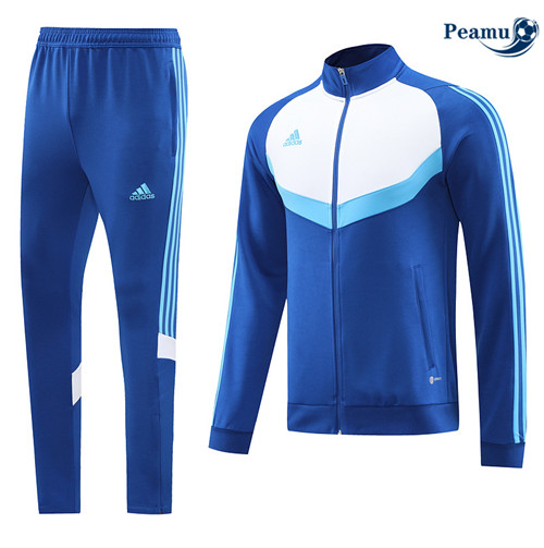 GrossistaMaglie Maglie Tuta Calcio - Giacca Adidas Blu 2023-2024