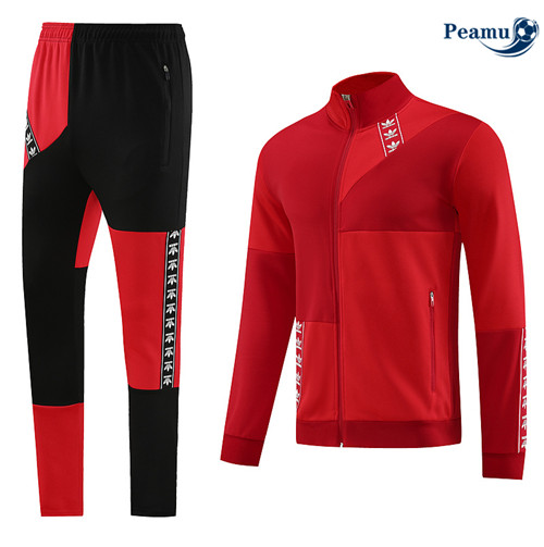 GrossistaMaglie Maglie Tuta Calcio - Giacca Adidas Rosso 2023-2024