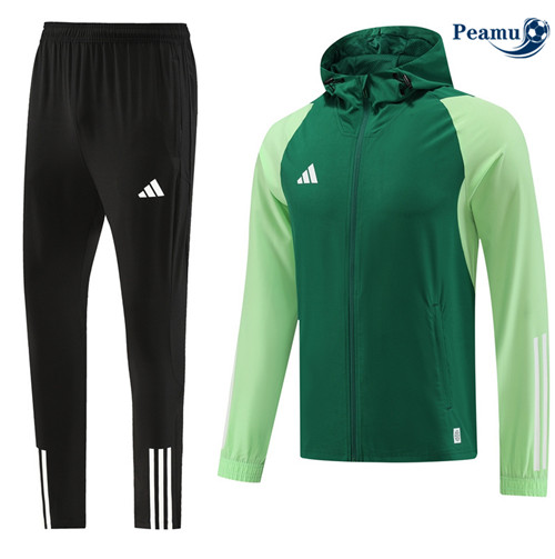 NegozioMaglie Maglie Tuta Calcio - Felpa con cappuccio Adidas Verde 2023-2024