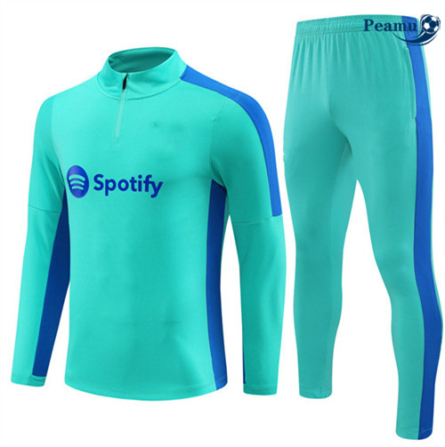 CreareMaglie Maglie Tuta Calcio Barcellona Blu 2023-2024